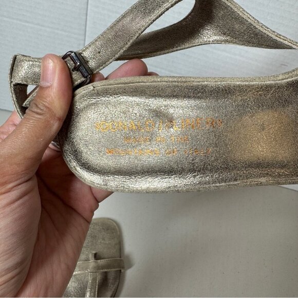 Vintage Donald J Pliner Slingback Y2K 90s Women's Open Toe Heels Size 7 - Picture 15 of 16